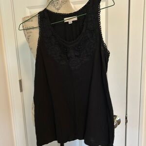 Women’s black tank top Loft brand size medium